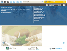 Tablet Screenshot of copacabackum.de